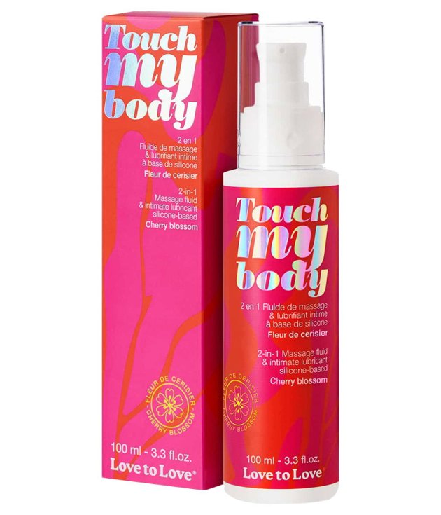 Tickle My Body 2-in-1 massageolie en glijmiddel – kersenbloesem
