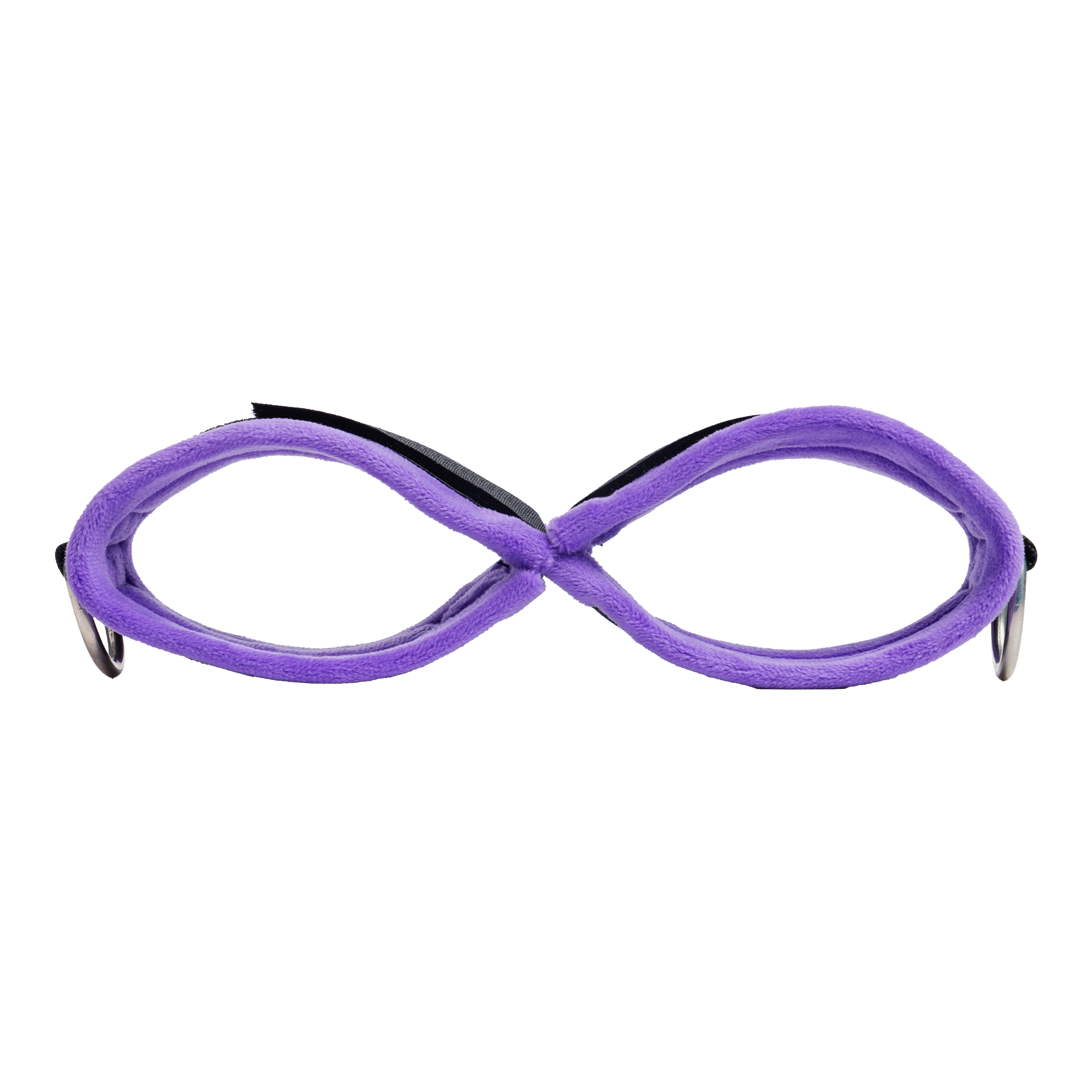Zachte bondage set met blinddoek en boeien – zwart – zwart/paars - Image 6