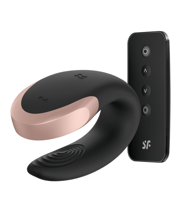 Satisfyer Double Love vibrator – zwart