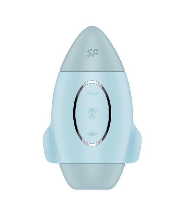 Satisfyer Mission Control luchtdrukvibrator – blauw