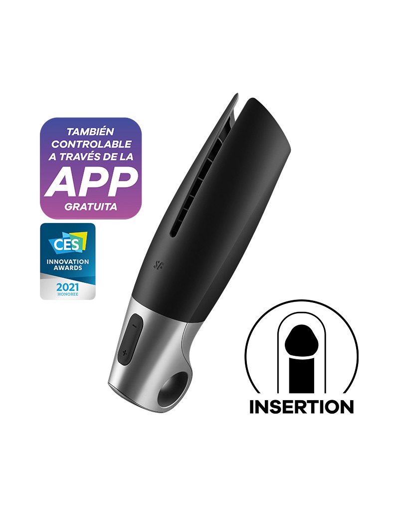 Satisfyer Power masturbator met app-bediening – zwart/zilver - Image 12