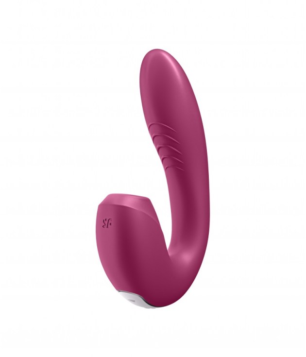 Satisfyer Sunray luchtdruk G-spot vibrator – bessenrood