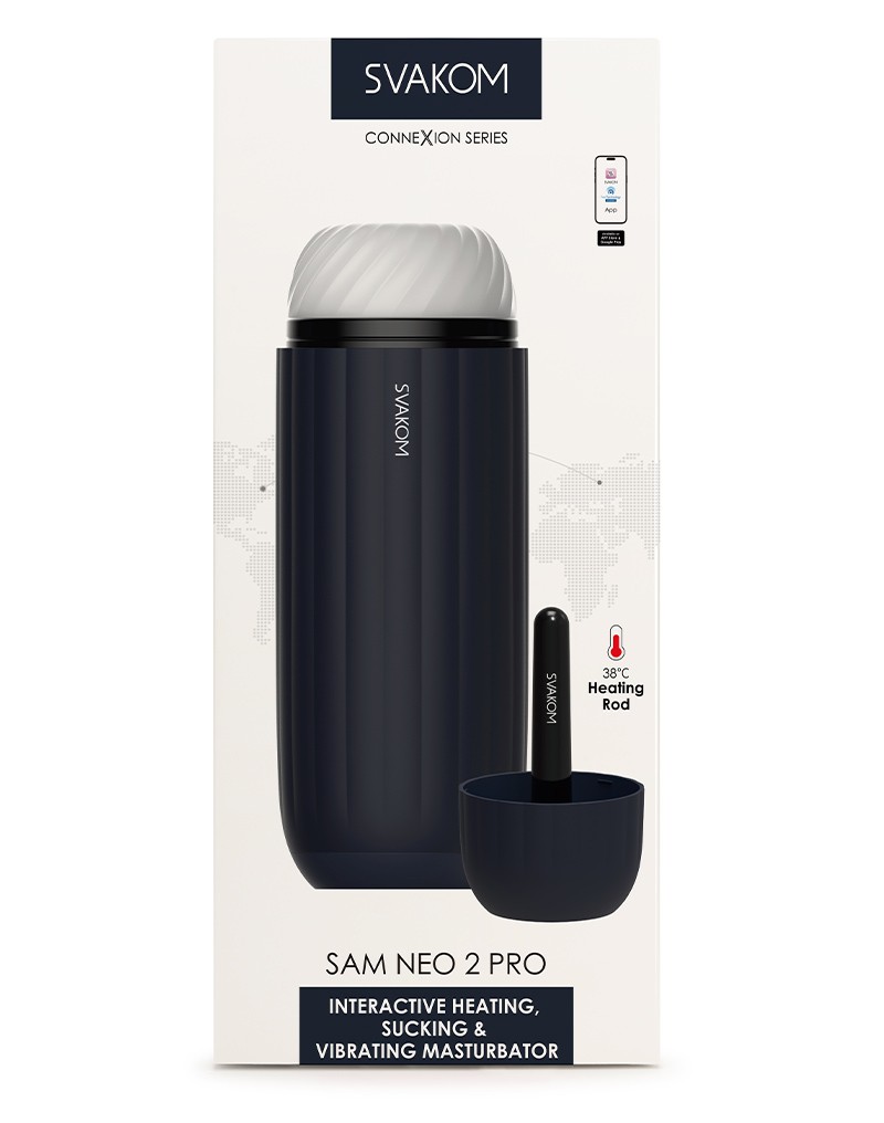 SVAKOM Sam Neo Pro Connexion Series masturbator – blauw - Image 3