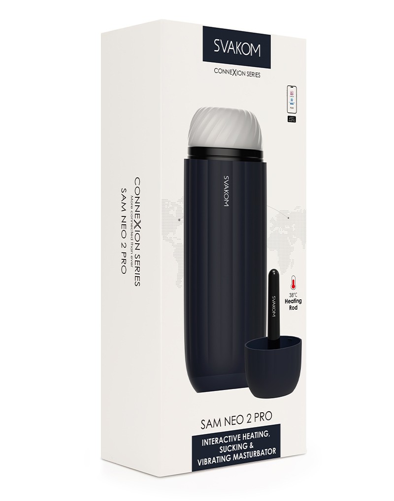 SVAKOM Sam Neo Pro Connexion Series masturbator – blauw - Image 13